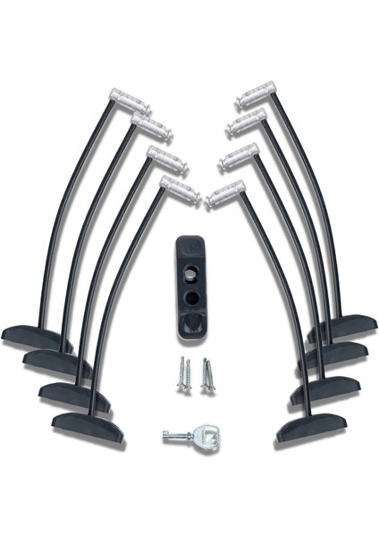 Antrasit Pencere Kilidi Halatlı Çocuk Güvenlik Emniyet Hırsız Pimapen Pvc Kapı Bebek Kilidi