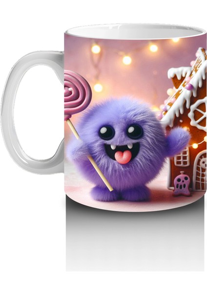 Şekerlemelerle Süslenmiş Perili Kurabiye Ev Figürlü Cadılar Bayramı Baskılı Kupa Bardak fiyatları