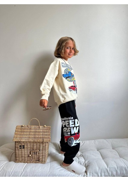 Araba Desenli Uzun Kollu Erkek Çocuk Alt Üst Takım fiyatları