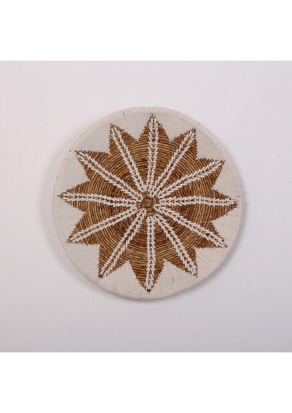 Mylamp Girit 60X13 cm Çap- Doğal Abaka Duvar Tabağı