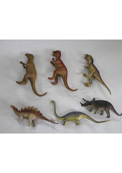 SH-9001-VARDEM Poşetli 6pcs 8 Inch Çiftlik Hayvan ve Dinozor Set modelleri