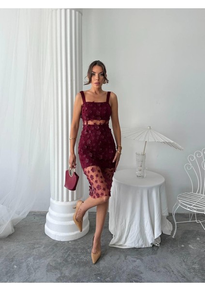 Çiçek Tül Tasarım Lara Mini Elbise fiyatları