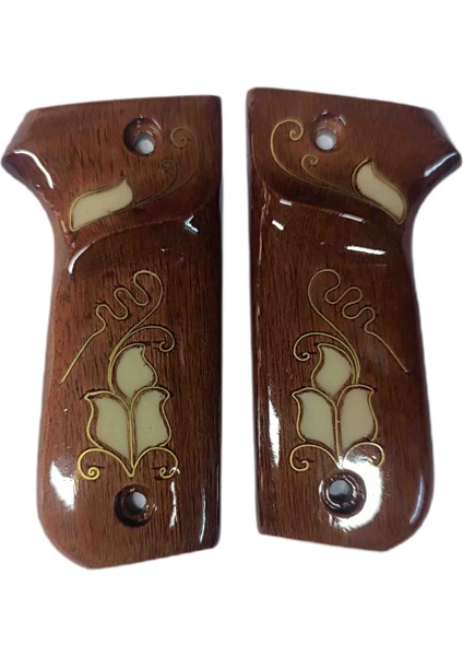 Kapalı Fransız Onlusu Unıque Telkari Sedef Kakma Kabze