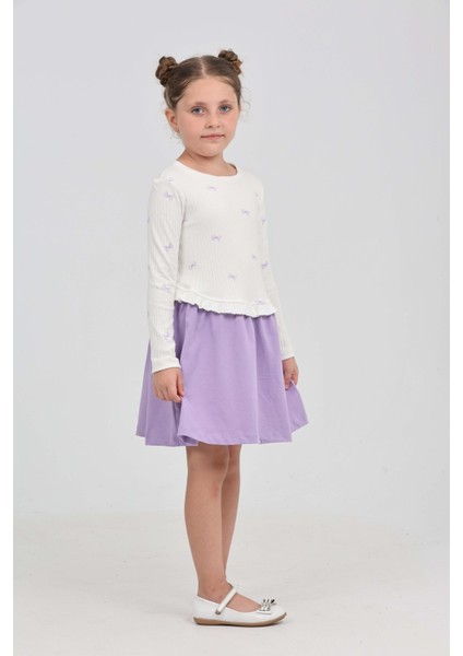 Kız Çocuk Fiyonk Baskılı Elbise indirimleri