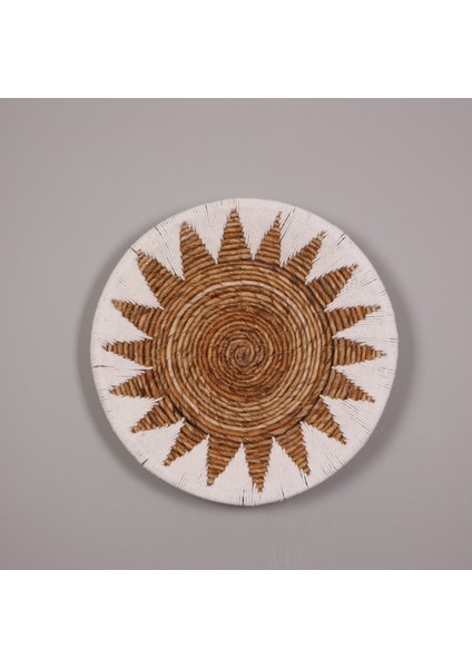 Mylamp Milet 40X9 cm Çap- Doğal Abaka Duvar Tabağı modelleri