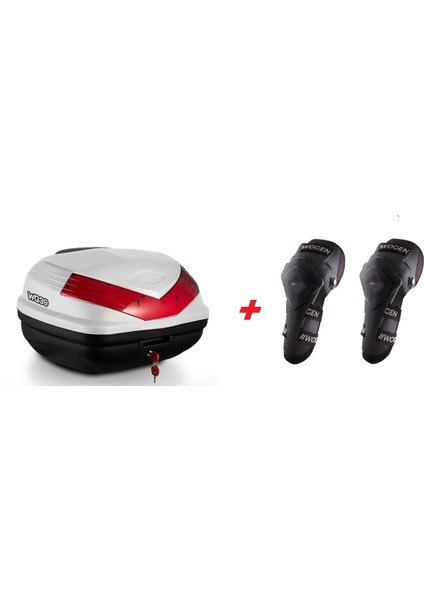 WG39 Arka Çanta 39 Litre Sırt Dayamalı Premium (Beyaz) + Karbon Dizlik Hediyeli