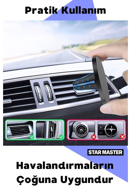 Araba Içi Mıknatıslı Telefon Tutucu Manyetik Evrensel Uyumlu