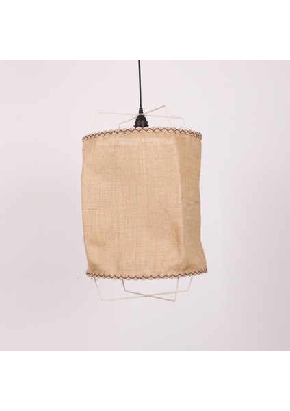Mylamp Cappadocia Doğal Jut Krem Barlı Avize 40X55 cm modelleri