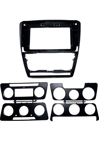 Oto Tablet Çerçeve Skoda Octavıa 2007-2014 10,1" Siyah TAC-176