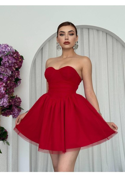 Xoxa Straplez Elbise