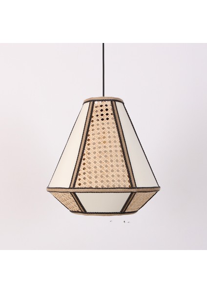 Mylamp Özden 35X37 cm Doğal Hazeran & Kumaş Avize modelleri