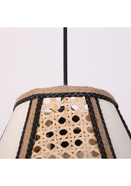 Mylamp Özden 35X37 cm Doğal Hazeran & Kumaş Avize fırsatları