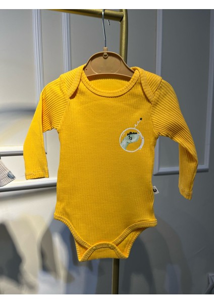 Erkek Bebek 3 Lü %100 Organıc Zıbın Seti Yeşi ve Sarı Set fiyatları