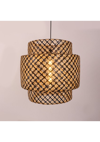 Mylamp Sitrus 50X55 Cm. Siyah / Naturel Bambu Avize fiyatları