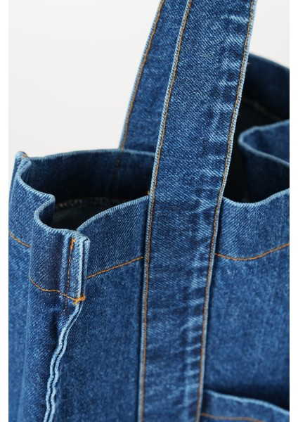 Marvy Nakışlı Denim Çanta modelleri