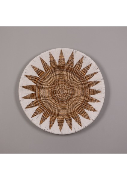 Mylamp Milet 77X15 cm Çap- Doğal Abaka Duvar Tabağı