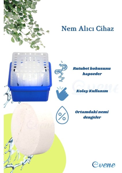 Nem Alıcı Rutubet Giderici Önleyici 2 Adet 450 gr + 6 Adet Yedek