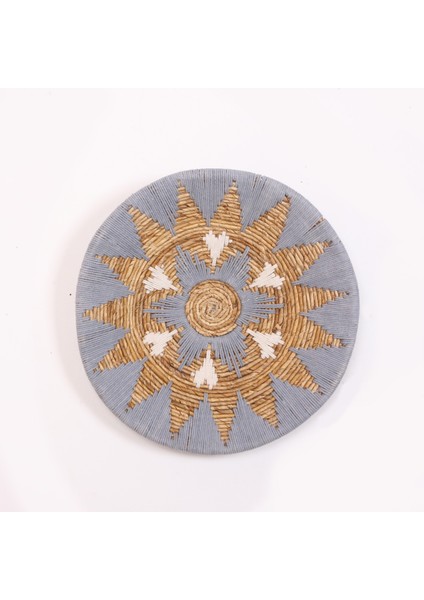 Mylamp Ash Gray 50X12 cm Çap- Doğal Abaka Duvar Tabağı fiyatları