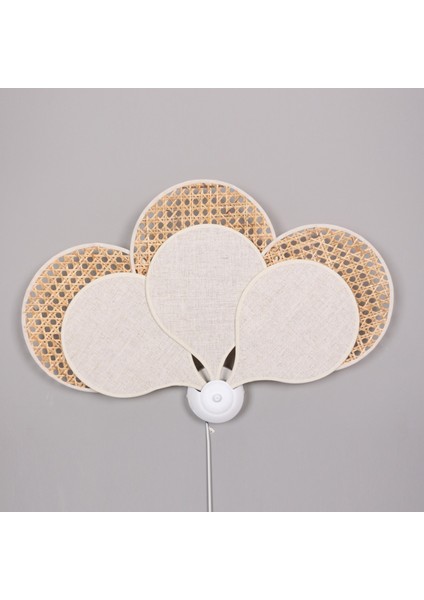 Mylamp Yeni Papatya Doğal Hazeran & Keten Kumaş Aplik modelleri