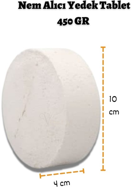 Nem Alıcı 10 Adet 450 gr Yedek Tablet Rutubet Giderici Önleyici Emici Küf Engelleyici