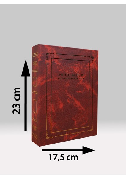 15x21 cm 100’lük Ciltbezli Deluxe Fotoğraf Albümü Bordo indirimleri