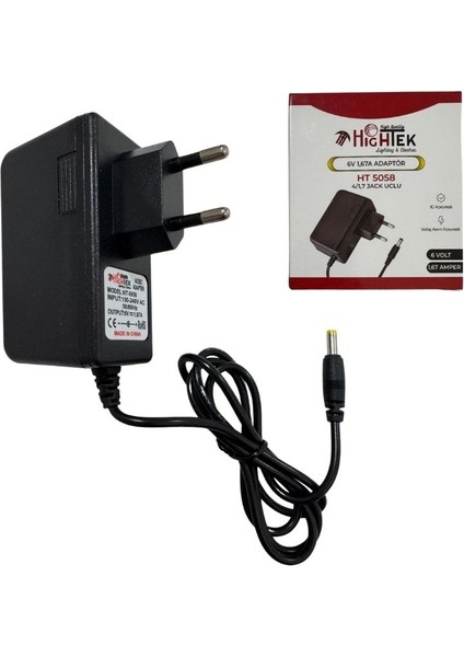 Hıghtek HT-5058 6V 1.67A Tansiyon Aleti Şarj Adaptörü 4/1.7 Jak Girişi