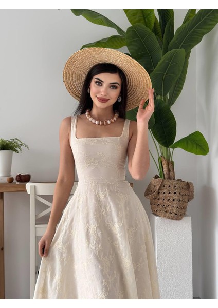 Cuper Çiçek Detaylı Elbise fırsatları