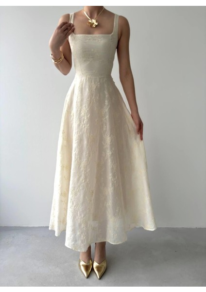 Cuper Çiçek Detaylı Elbise indirimleri