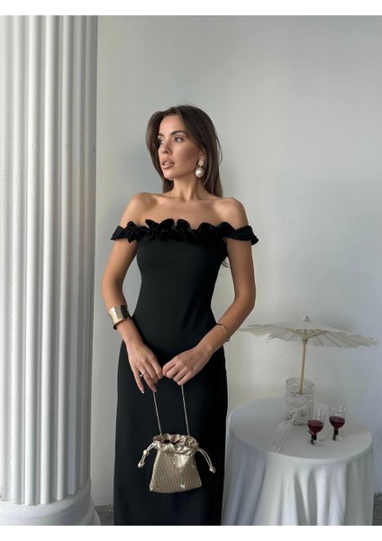 Yuna Tasarım Uzun Atlas Elbise fırsatları