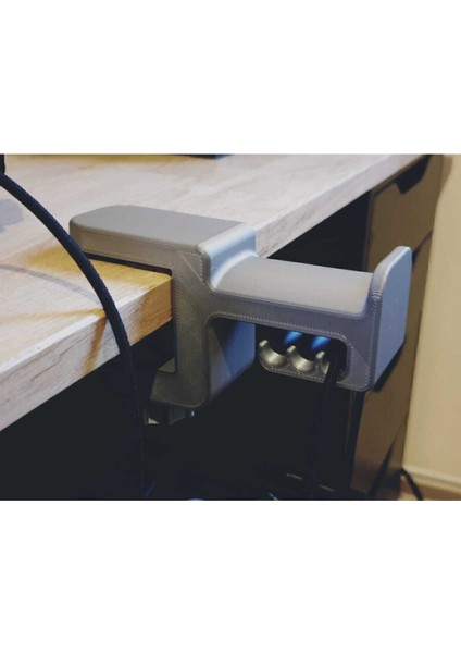 Gümüş Gri Asılabilir Kulaklık Standı