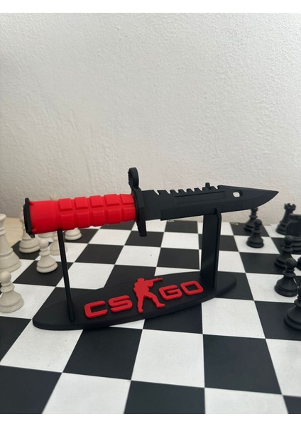 Cs Go Bayonet M9 25 cm Stant Ile Birlikte 3D Baskı Dummy