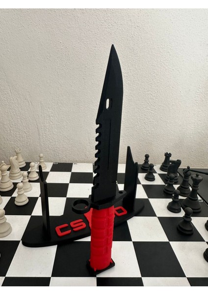 Cs Go Bayonet M9 25 cm Stant Ile Birlikte 3D Baskı Dummy fiyatları