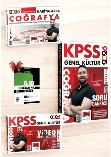 2026 Kpss Genel Kültür Coğrafya Soru - Coğrafya Video Ders-Haritalarla Coğrafya Seti (Engin Eraydın)