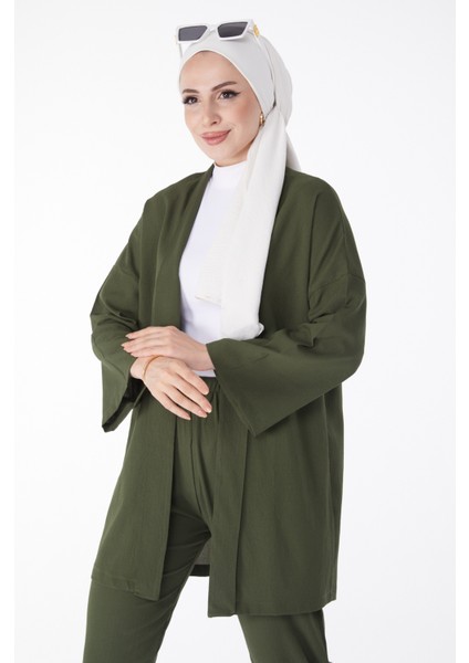 Hırka Pantolon Ikili Takım Haki - 27115 modelleri