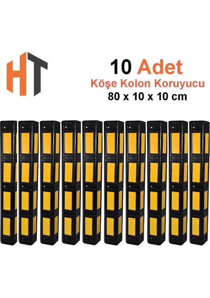 Kauçuk Köşe Kolon Koruma Eko Petekli 10'lu Set