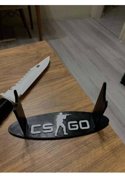 Cs:go M9 Bayonet 3D Baskı Dekoratif Bıçak Maketi + Stand