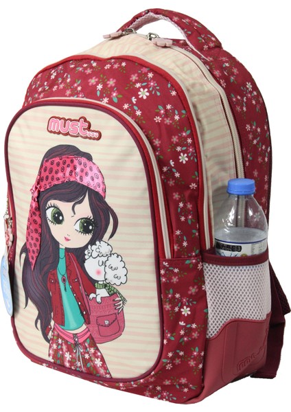 584982 Flower Girl Luna Ilkokul Sırt Çantası-Bordo