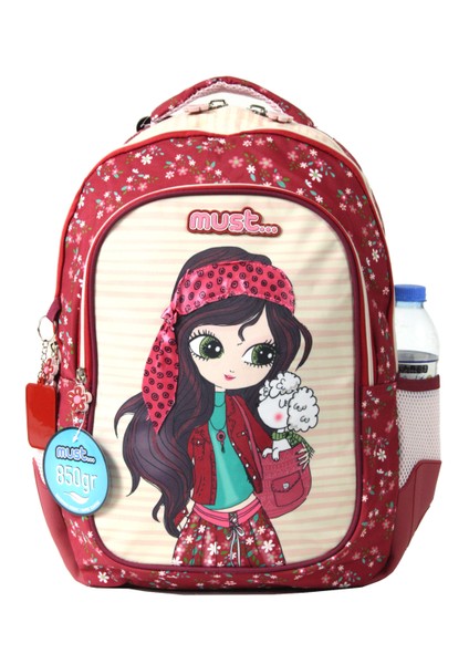584982 Flower Girl Luna Ilkokul Sırt Çantası-Bordo fiyatları