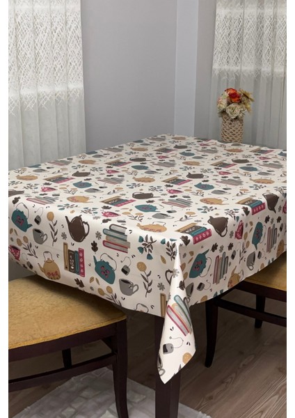 astarlı Elyaf Tabanlı Silinebilir Hijyenik Muşamba Pvc Masa Örtüsü 1232-2
