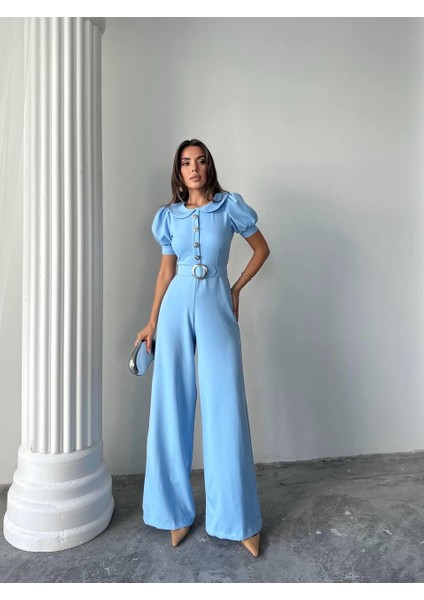 Kadın Tasarım Kemerli Düğme Detaylı Alvin Tulum fiyatları