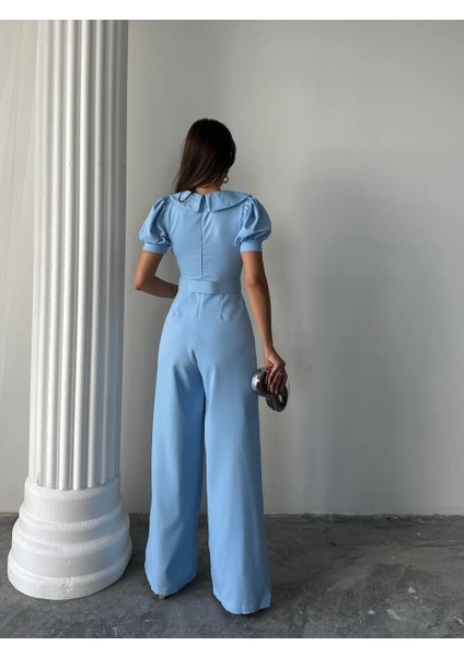 Kadın Tasarım Kemerli Düğme Detaylı Alvin Tulum modelleri