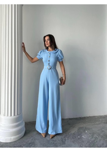 Kadın Tasarım Kemerli Düğme Detaylı Alvin Tulum fırsatları