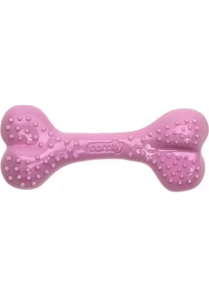 Aquael Comfy Toy Kemik Şeklinde Çilek Aromalı Köpek Oyuncağı Pembe 16.5 cm