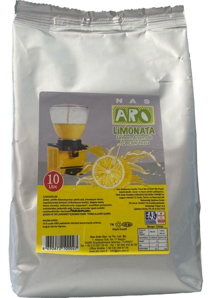Limon Aromalı Içecek Tozu Limonata fiyatları