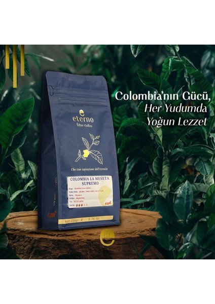 & Ezel Kahve İkilisi – Colombia Supremo Öğütülmüş 250 gr + 100 gr Öğütülmüş Türk Kahvesi fiyatları
