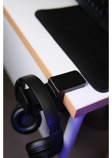 Siyah Asılabilir Kulaklık Standı