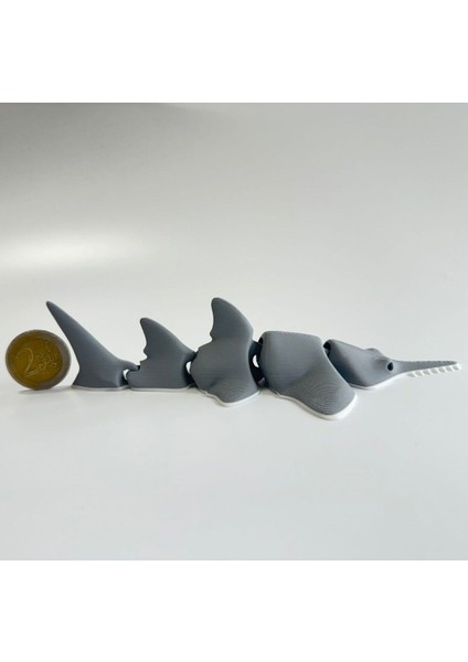 Testere Dişli Köpekbalığı Figürü - Hareketli Eklemli - 16CM