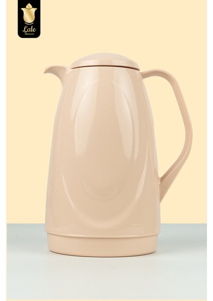 Cam Termos Galaxy Light Tan 1 Lt Soğuk Sıcak Su ve Çay Termosu