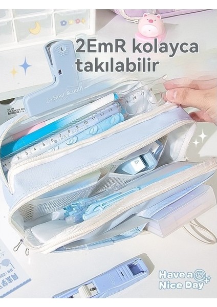 Sevimli Çok Katmanlı Ipli Tasarım Yüksek Değerli Kız Kalem Çantası (Yurt Dışından) modelleri