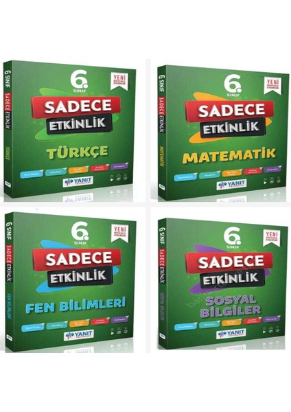Yanıt 6. Sınıf Sadece Etkinlik Set ( Türkçe & Matematik & Fen & S